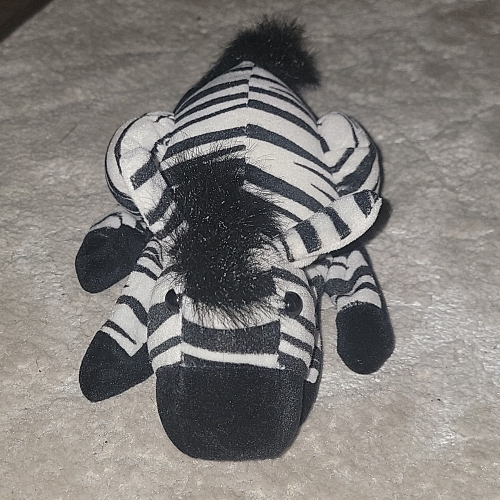 (J2) Zebra Hand Puppet Plush Creations